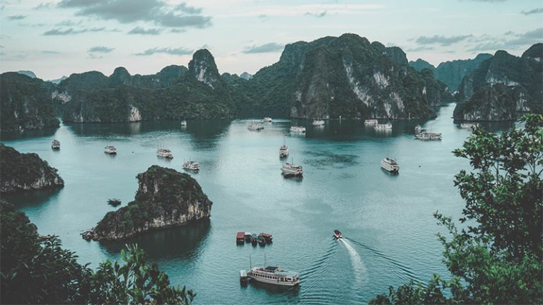 Ha Long Bay from above