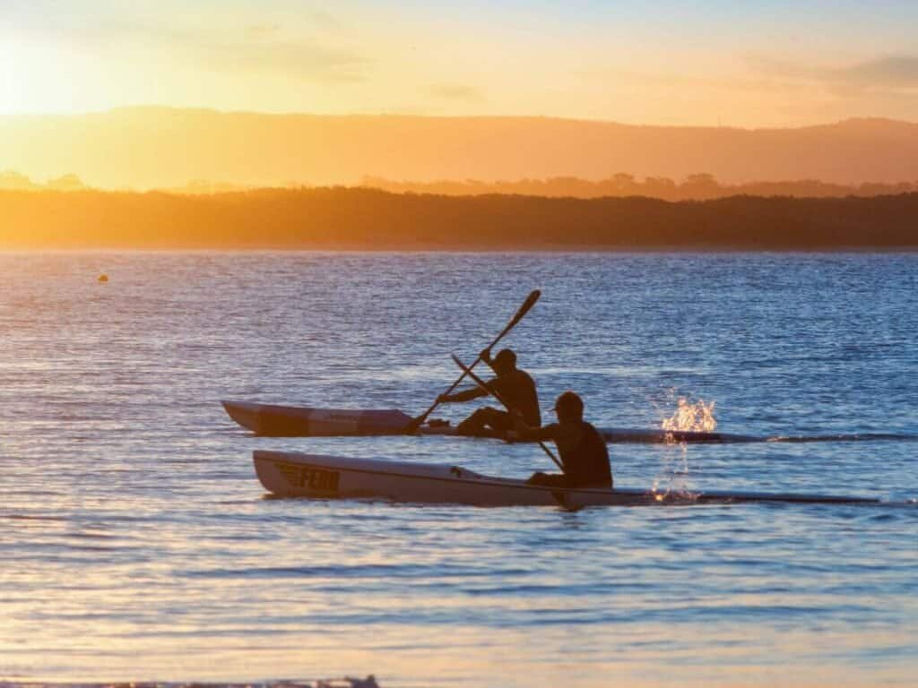 It is worth kayaking on the Noosa everglades in Australia on your visit. A beautiful, peaceful place during golden hour.