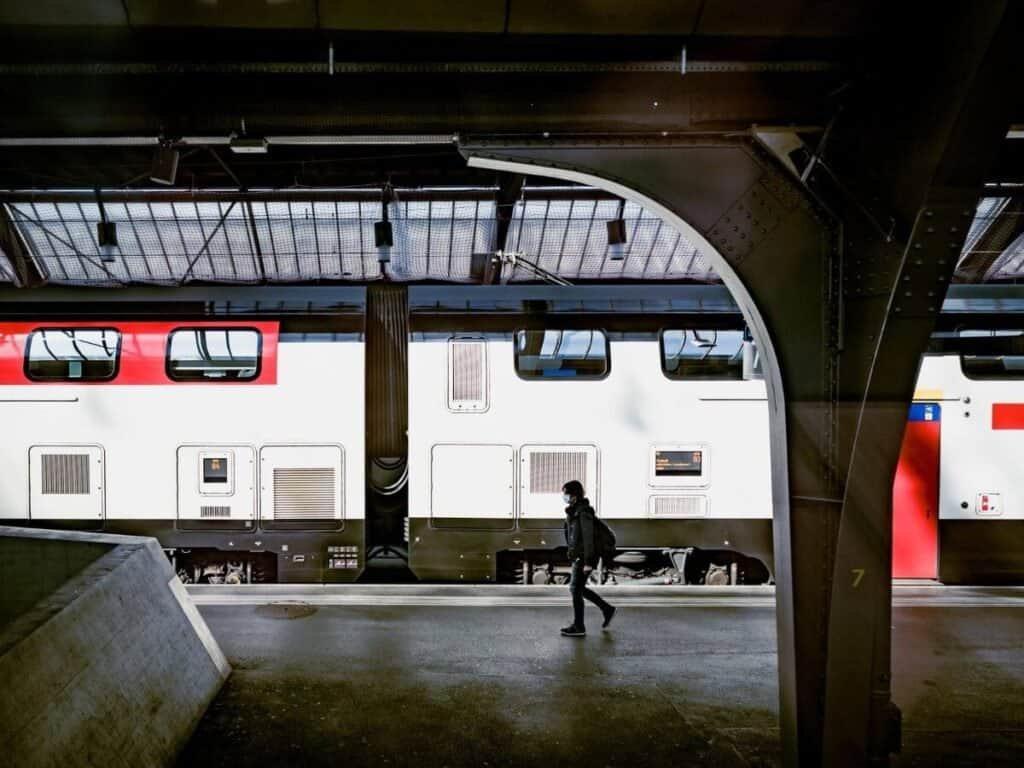 The trains are the most efficient way to get to Zermatt in December.